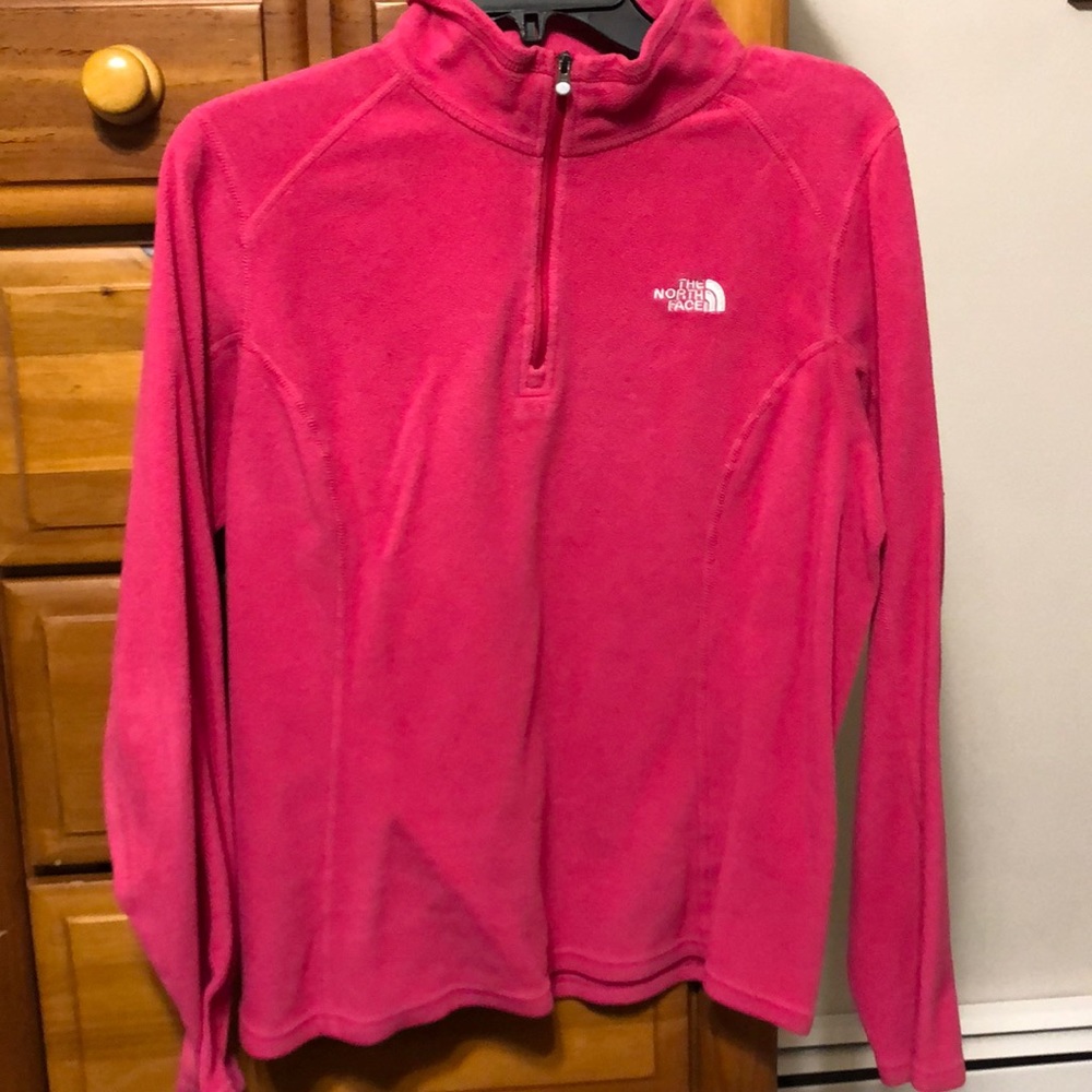 North Face Medium Women’s Quarter Zip Fleece Pink